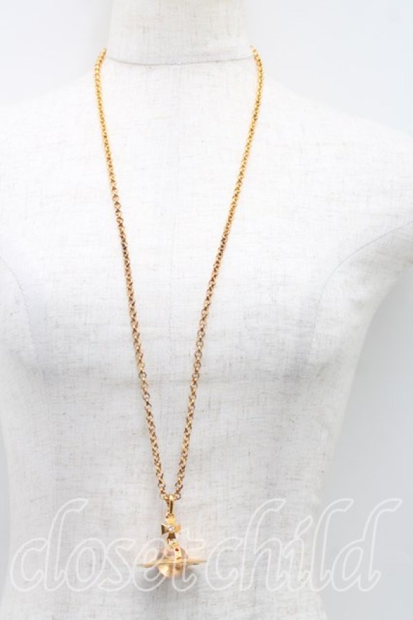 画像5: ヴィヴィアンウエストウッド 中古 / スモールオーブネックレス(旧タイプ)  ゴールド  H-26-01-11-108-nl-IN-ZH (5)