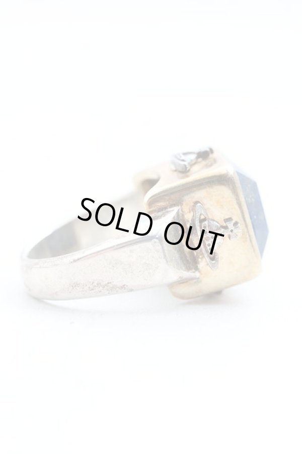 画像3: ヴィヴィアンウエストウッド 中古 / スクエアボックスリング M(14号相当） ゴールド  H-26-01-11-111-rg-OD-ZH (3)