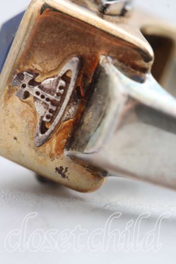 画像5: ヴィヴィアンウエストウッド 中古 / スクエアボックスリング M(14号相当） ゴールド  H-26-01-11-111-rg-OD-ZH (5)