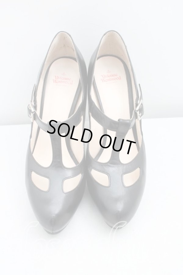 画像2: ヴィヴィアンウエストウッド 中古 / Tストラップシューズ 40（25cm相当） 黒  H-26-01-11-113-sh-OD-ZH (2)