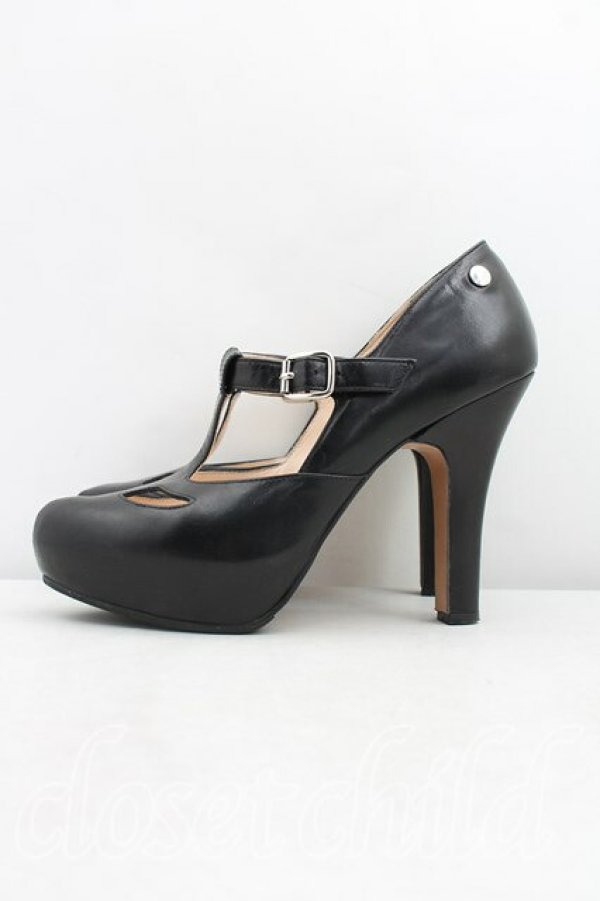 画像3: ヴィヴィアンウエストウッド 中古 / Tストラップシューズ 40（25cm相当） 黒  H-26-01-11-113-sh-OD-ZH (3)