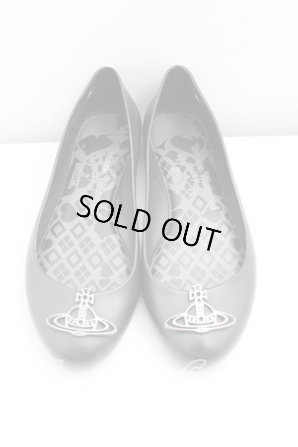 画像2: ヴィヴィアンウエストウッド×Melissa 中古 / シンラインオーブウルトラガール 37（23.5cm相当） 黒  H-26-01-11-114-sh-IN-ZH (2)