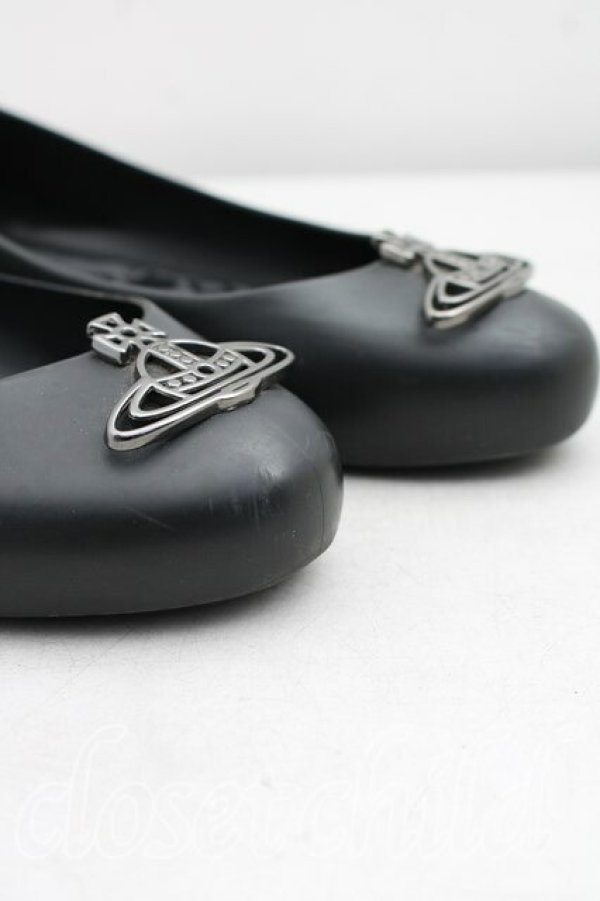 画像7: ヴィヴィアンウエストウッド×Melissa 中古 / シンラインオーブウルトラガール 37（23.5cm相当） 黒  H-26-01-11-114-sh-IN-ZH (7)