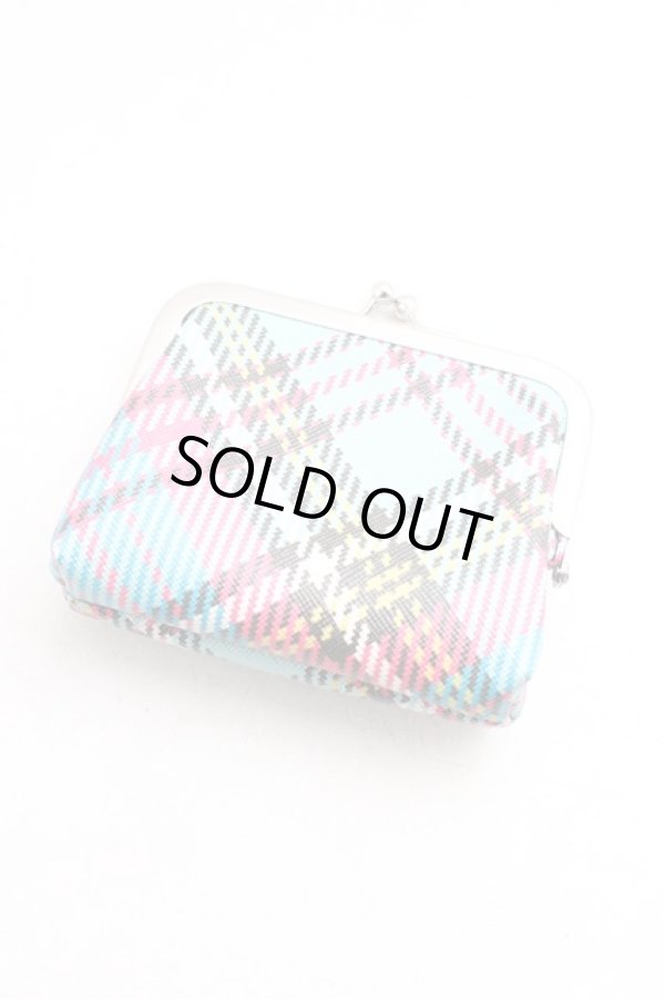 画像2: ヴィヴィアンウエストウッド 中古 / BIOGREEN SAFFIANOプリントフレームコインポーチ  青  H-26-01-11-116-wa-OD-ZH (2)