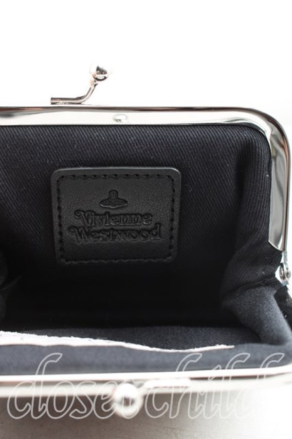 画像4: ヴィヴィアンウエストウッド 中古 / BIOGREEN SAFFIANOプリントフレームコインポーチ  青  H-26-01-11-116-wa-OD-ZH (4)