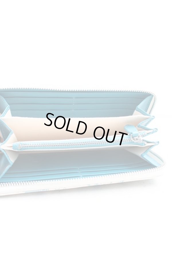 画像3: ヴィヴィアンウエストウッド 中古 / トワレ柄長財布  青ｘ白  H-26-01-11-117-wa-OD-ZH (3)