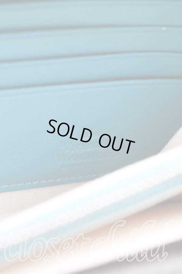 画像5: ヴィヴィアンウエストウッド 中古 / トワレ柄長財布  青ｘ白  H-26-01-11-117-wa-OD-ZH (5)