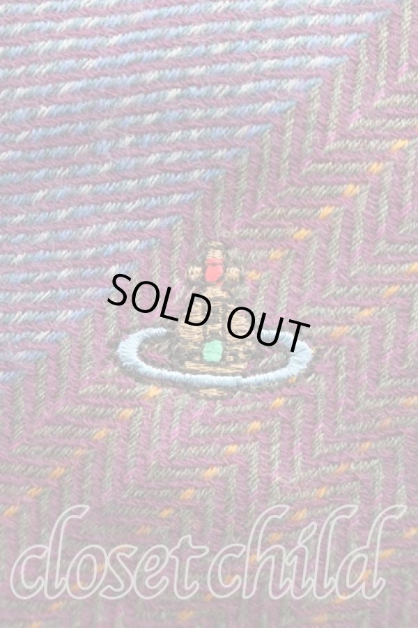 画像2: ヴィヴィアンウエストウッド 中古 / ブランケットツイード大判ストール  マルチ  H-26-01-11-119-gd-OD-ZH (2)