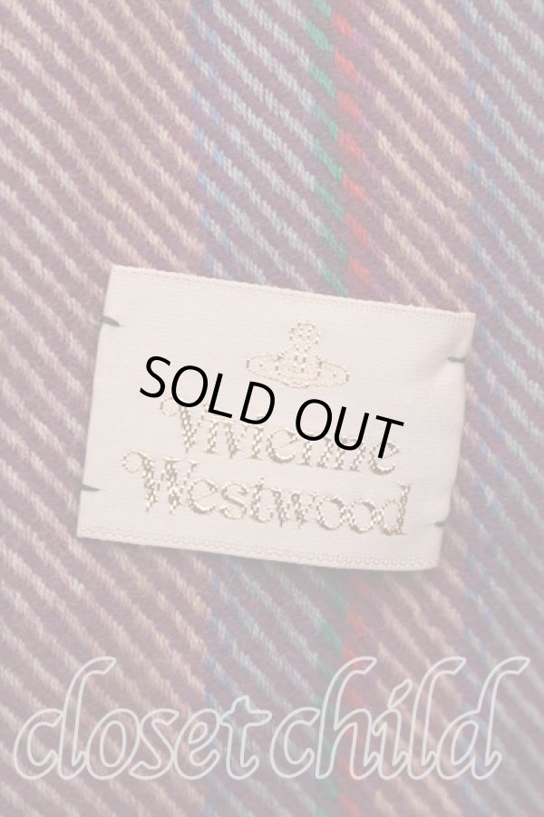 画像3: ヴィヴィアンウエストウッド 中古 / ブランケットツイード大判ストール  マルチ  H-26-01-11-119-gd-OD-ZH (3)