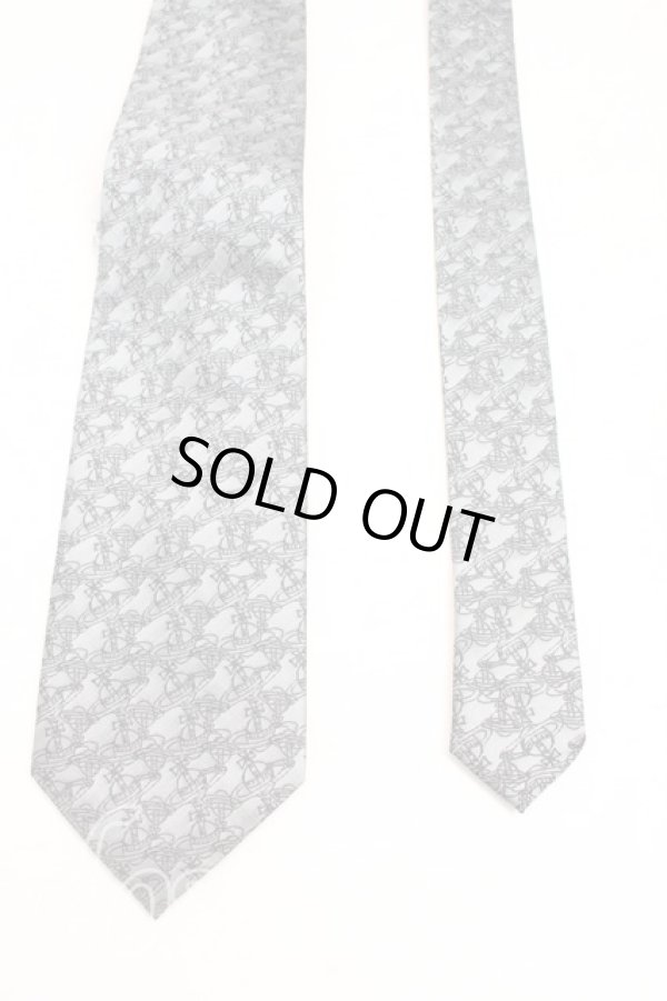 画像2: ヴィヴィアンウエストウッド 中古 / チェーンオーブネクタイ  灰  H-26-01-11-121-gd-OD-ZH (2)