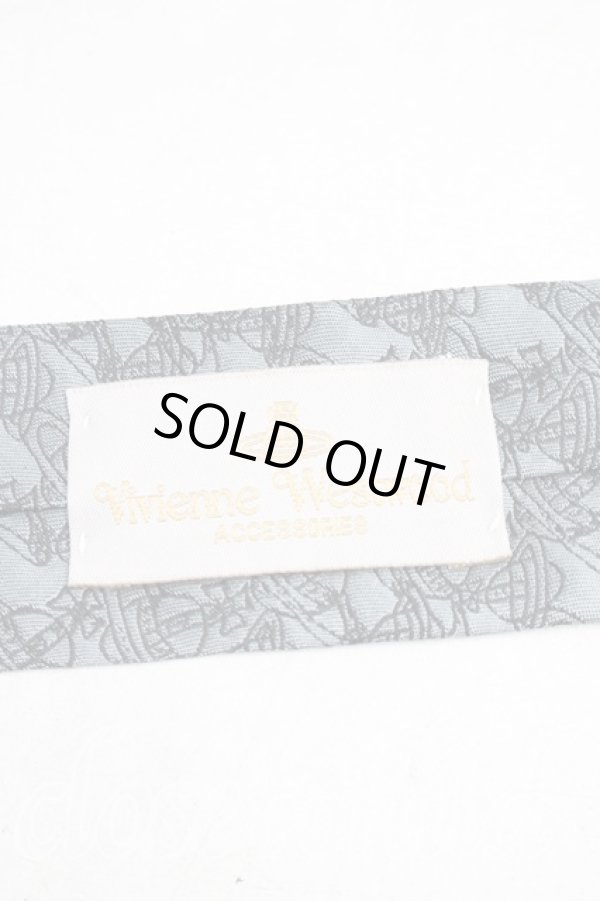 画像3: ヴィヴィアンウエストウッド 中古 / チェーンオーブネクタイ  灰  H-26-01-11-121-gd-OD-ZH (3)