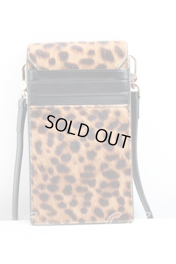 画像2: ヴィヴィアンウエストウッド 中古 / LEOPARD THIN LINE ORB PHONE BAG  茶  H-26-01-11-123-gd-IN-ZH (2)
