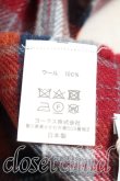 画像4: ヴィヴィアンウエストウッド 中古 / オーブ刺繍タータンチェックウールマフラー  赤  H-26-01-11-135-gd-IN-ZH (4)