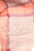 画像2: ヴィヴィアンウエストウッド 中古 / チェック大判ストール  茶  H-26-01-11-136-gd-IN-ZH (2)