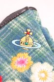 画像2: ヴィヴィアンウエストウッド 中古 / フラワー刺繍手袋  緑  H-26-01-11-137-gd-OD-ZH (2)