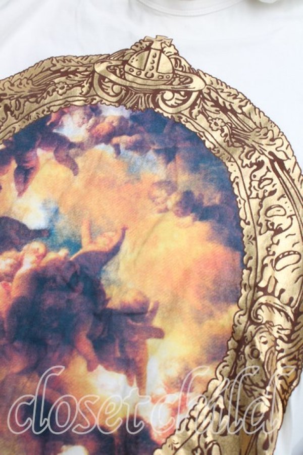 画像6: ヴィヴィアンウエストウッド 中古 / プッティ額縁Tシャツ S 白  H-26-01-11-014-ts-OD-ZH (6)