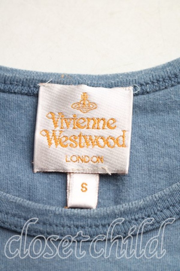 画像3: ヴィヴィアンウエストウッド 中古 / DIYptTシャツ S 青  H-26-01-11-018-ts-OD-ZH (3)