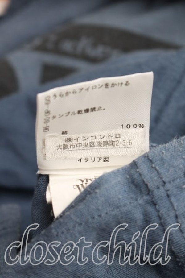 画像5: ヴィヴィアンウエストウッド 中古 / DIYptTシャツ S 青  H-26-01-11-018-ts-OD-ZH (5)