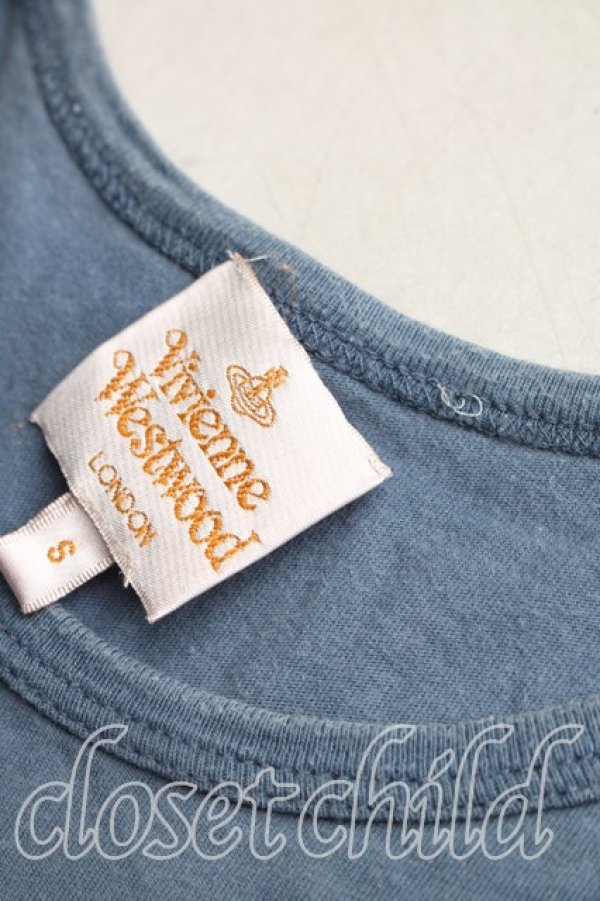 画像6: ヴィヴィアンウエストウッド 中古 / DIYptTシャツ S 青  H-26-01-11-018-ts-OD-ZH (6)