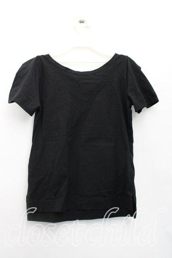 画像2: ANGLOMANIA 中古 / フラワーptTシャツ S 黒  H-26-01-11-019-ts-OD-ZH (2)