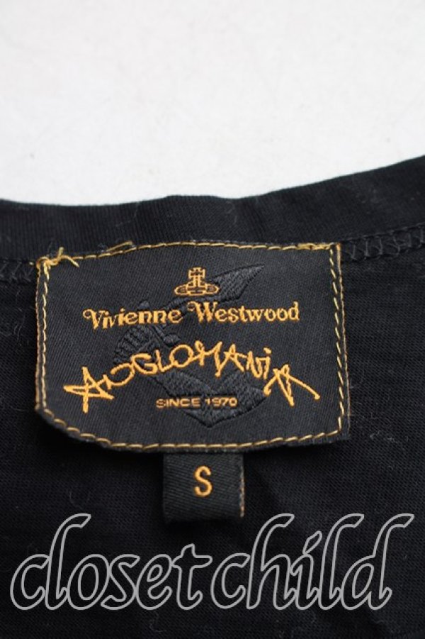 画像3: ANGLOMANIA 中古 / フラワーptTシャツ S 黒  H-26-01-11-019-ts-OD-ZH (3)