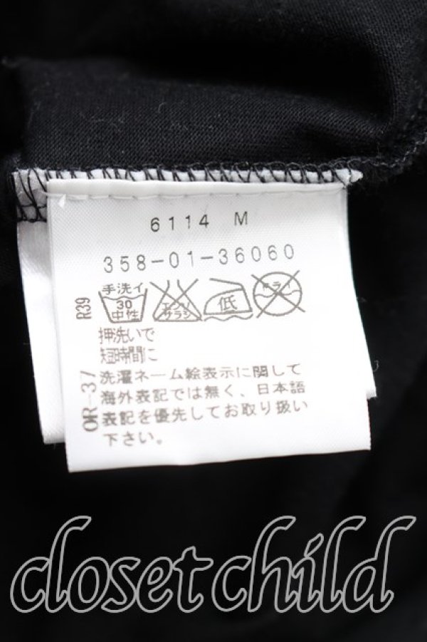 画像4: ANGLOMANIA 中古 / フラワーptTシャツ S 黒  H-26-01-11-019-ts-OD-ZH (4)