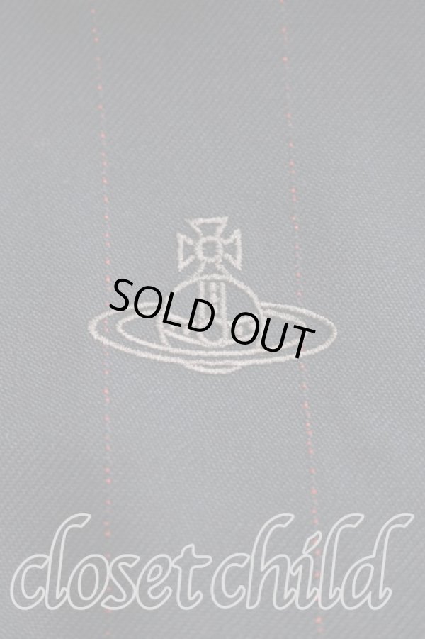 画像6: ヴィヴィアンウエストウッド MAN 中古 / ストライプBIGシャツ 00（ワンサイズ） 紺  H-26-01-18-020-bl-OD-ZH (6)