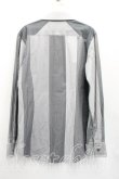 画像2: ヴィヴィアンウエストウッド MAN 中古 / ストライプカフスシャツ 44（メンズS相当） 灰  H-26-01-18-022-bl-OD-ZH (2)