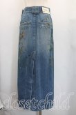 画像2: ANGLOMANIA 中古 / ペイントロングデニムスカート 36（S相当） インディゴ  H-26-01-18-025-sk-OD-ZH (2)