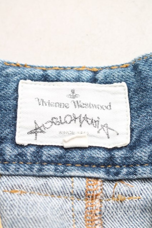 画像3: ANGLOMANIA 中古 / ペイントロングデニムスカート 36（S相当） インディゴ  H-26-01-18-025-sk-OD-ZH (3)