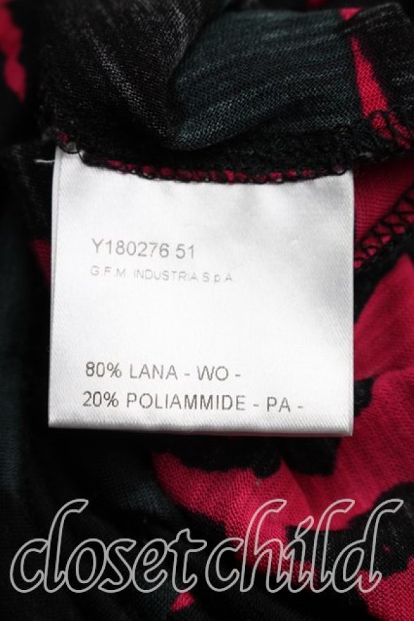 画像4: ANGLOMANIA 中古 / 総柄変形カットソーワンピ S 緑  H-26-01-18-003-op-OD-ZH (4)