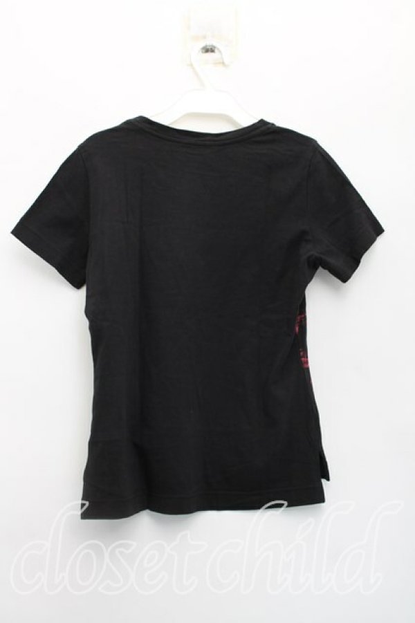 画像2: ヴィヴィアンウエストウッド 中古 / クロックptTシャツ 2（9号相当） 黒  H-26-01-18-032-ts-OD-ZH (2)