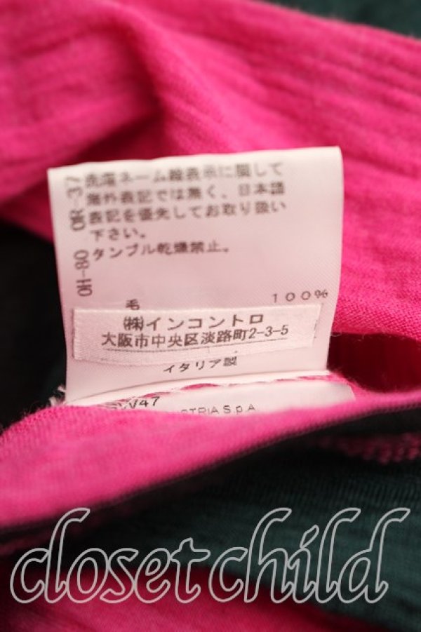 画像5: ANGLOMANIA 中古 / ボーダー変形カットソー M 黒ｘピンク  H-26-01-18-035-to-OD-ZH (5)