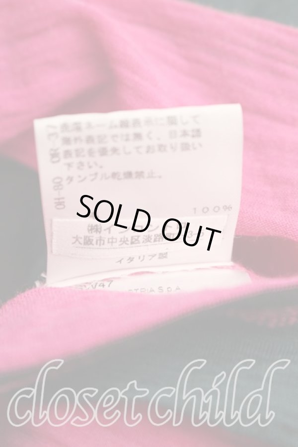 画像5: ANGLOMANIA 中古 / ボーダー変形カットソー M 黒ｘピンク  H-26-01-18-035-to-OD-ZH (5)