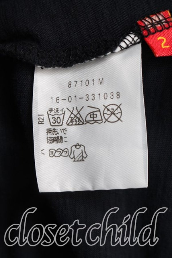 画像4: ヴィヴィアンウエストウッド 中古 / スカーフptカットソーワンピ 2（9号相当） 黒  H-26-01-18-004-op-OD-ZH (4)