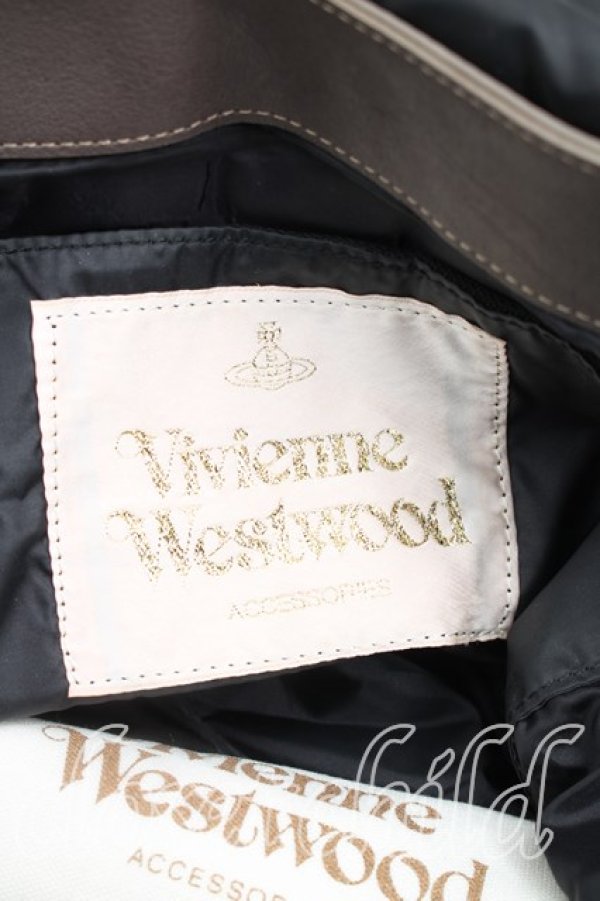 画像4: ヴィヴィアンウエストウッド 中古 / ARショルダーバッグ  チャコールグレー  H-26-01-18-043-ba-OD-ZH (4)
