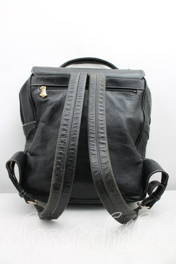 画像2: ヴィヴィアンウエストウッド 中古 / レザーリュックサック  黒  H-26-01-18-044-ba-IN-ZH (2)