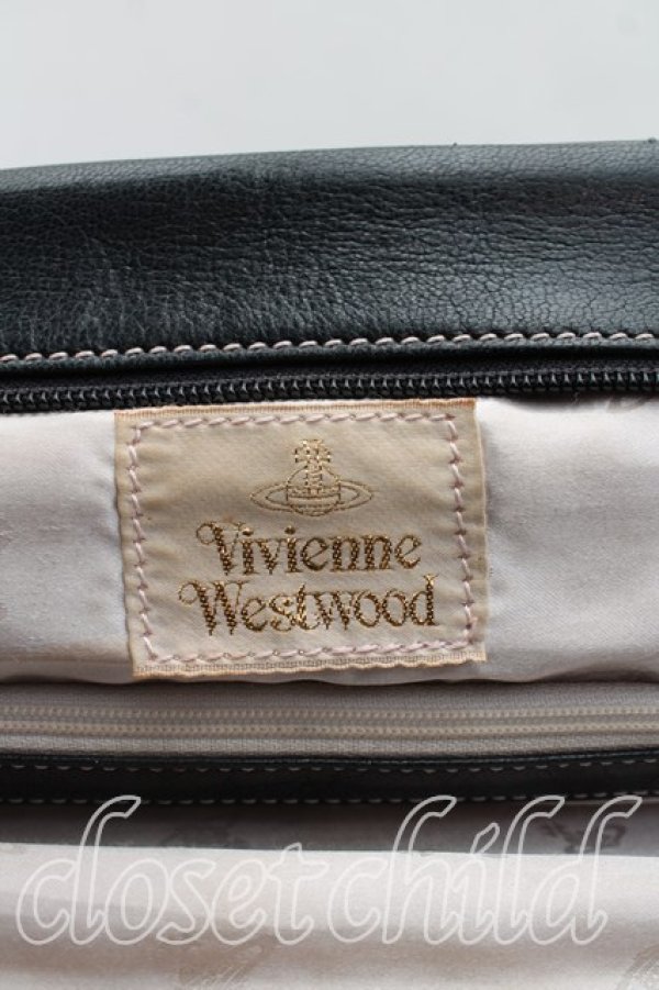 画像4: ヴィヴィアンウエストウッド 中古 / レザーリュックサック  黒  H-26-01-18-044-ba-IN-ZH (4)