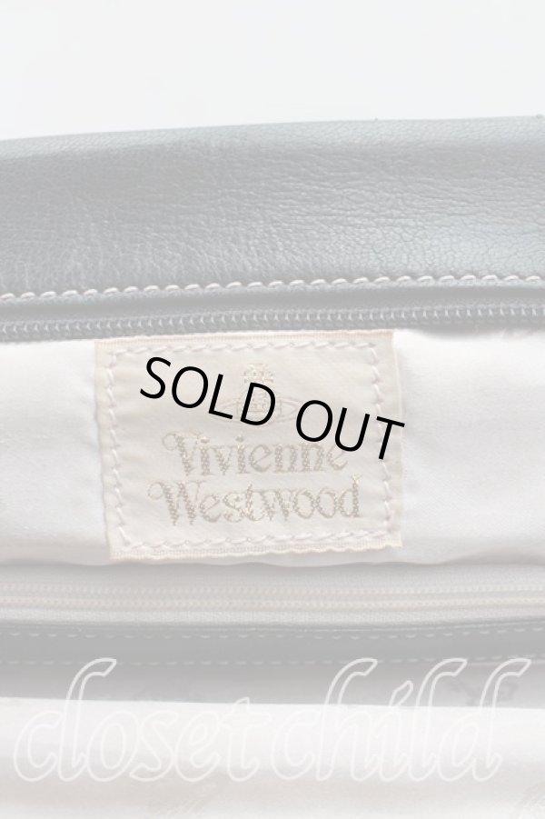 画像4: ヴィヴィアンウエストウッド 中古 / レザーリュックサック  黒  H-26-01-18-044-ba-IN-ZH (4)