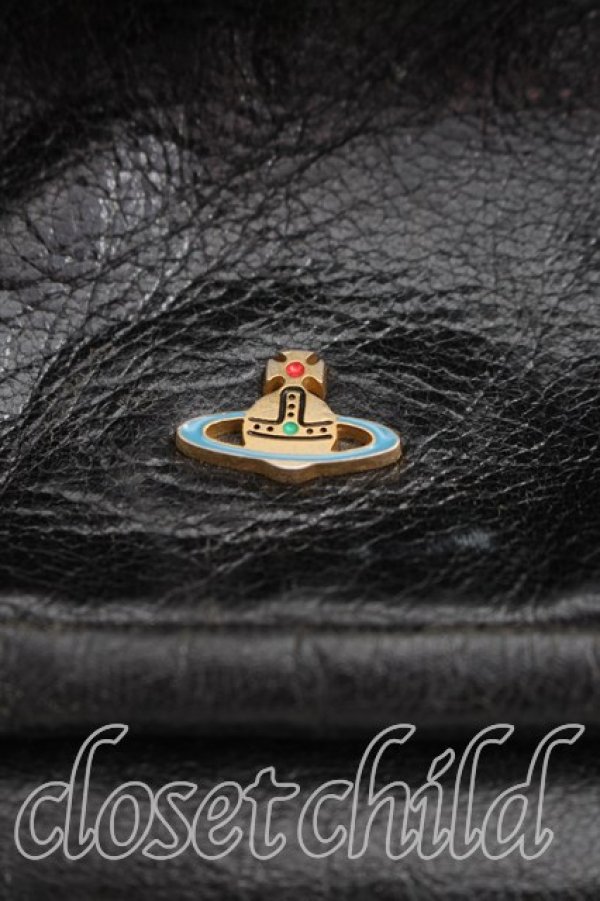 画像6: ヴィヴィアンウエストウッド 中古 / レザーリュックサック  黒  H-26-01-18-044-ba-IN-ZH (6)