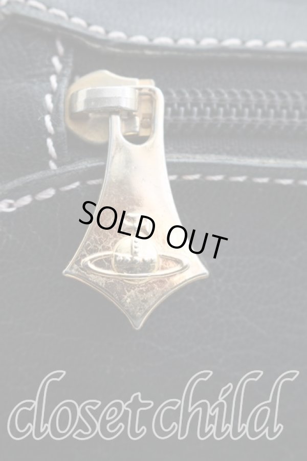 画像8: ヴィヴィアンウエストウッド 中古 / レザーリュックサック  黒  H-26-01-18-044-ba-IN-ZH (8)