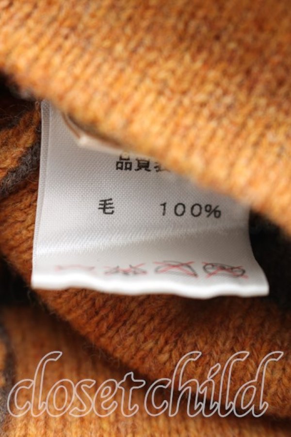 画像5: ヴィヴィアンウエストウッド 中古 / ボンボン付キ耳当テニット帽  茶  H-26-01-18-053-ha-OD-ZH (5)