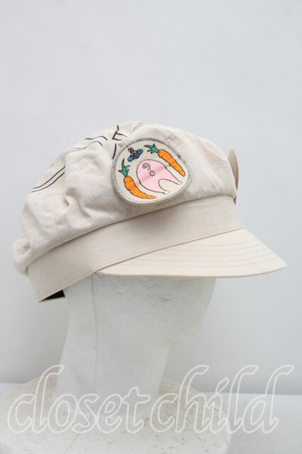 画像2: ヴィヴィアンウエストウッド 中古 / LOVE ME PIGキャスケット  ベージュ  H-26-01-18-054-ha-OD-ZH (2)