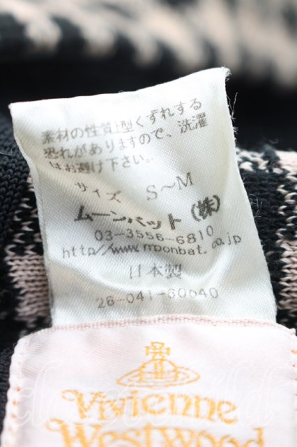 画像6: ヴィヴィアンウエストウッド 中古 / ステッチオーブベレー  黒ｘベージュ  H-26-01-18-056-ha-OD-ZH (6)