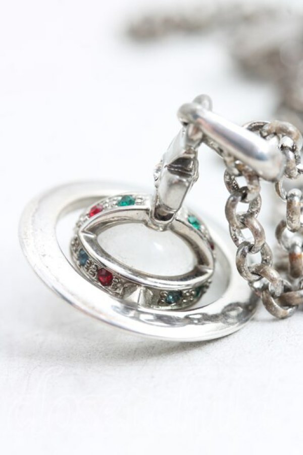 画像2: ヴィヴィアンウエストウッド 中古 / タイニーオーブネックレス  シルバー  H-26-01-18-059-nl-OD-ZH (2)