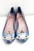 画像2: ヴィヴィアンウエストウッド×Melissa 中古 / フラットオーブシューズ EU37（23.5cm相当） 紺  H-26-01-18-062-sh-OD-ZH (2)