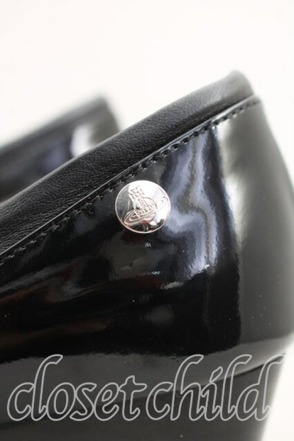 画像7: ヴィヴィアンウエストウッド 中古 / エナメルパンプス 36（23cm相当） 黒  H-26-01-18-063-sh-OD-ZH (7)