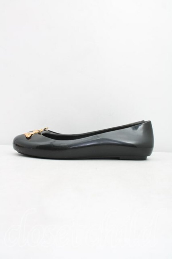 画像3: ヴィヴィアンウエストウッド×Melissa 中古 / SPACE LOVE ORBフラットシューズ EU37（23.5cm相当） 黒  H-26-01-18-070-sh-OD-ZH (3)