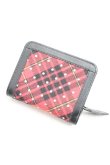 画像2: ヴィヴィアンウエストウッド 中古 / タータンチェックスタッズ折財布  赤×黒  H-26-01-18-071-wa-IN-ZH (2)
