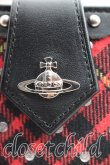 画像6: ヴィヴィアンウエストウッド 中古 / タータンチェックスタッズ折財布  赤×黒  H-26-01-18-071-wa-IN-ZH (6)